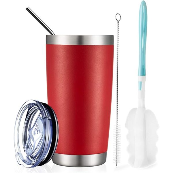 COMOOO 20oz Double Wall Vacuum Insulated Travel Mug Thumbnail