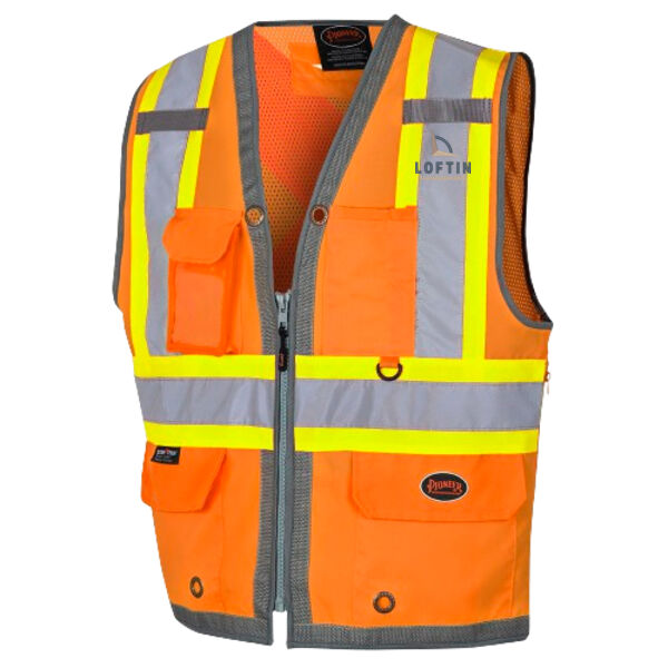 Hi-Vis Surveyor Mesh Back Vest with Zipper Thumbnail
