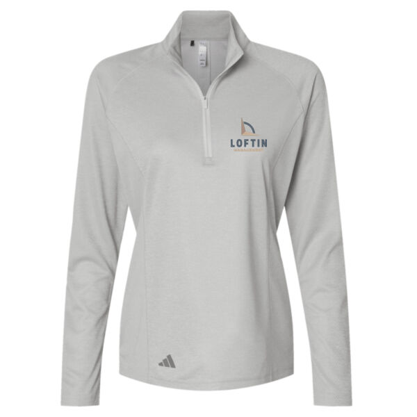 Embroidered Women's Space Dyed Quarter-Zip Pullover  Thumbnail