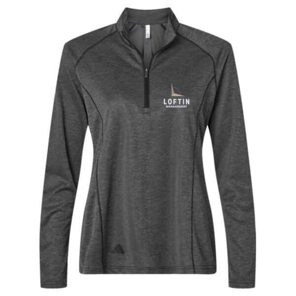 Embroidered Women's Space Dyed Quarter-Zip Pullover Thumbnail